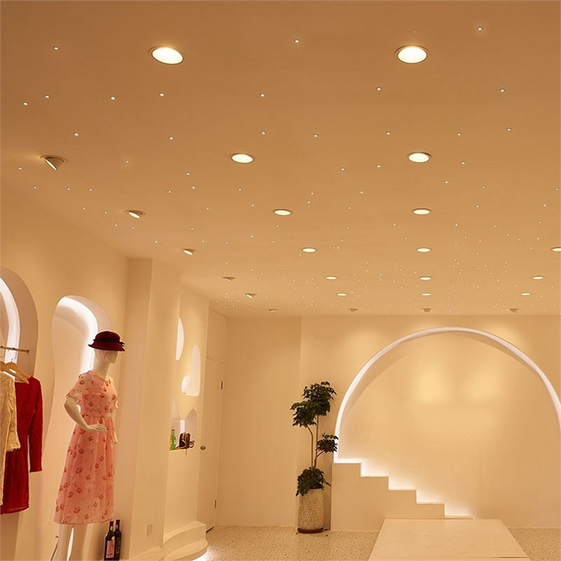 满天星射灯星空灯吊顶小筒灯古达迷你嵌入式无主灯led彩色猫眼灯三色