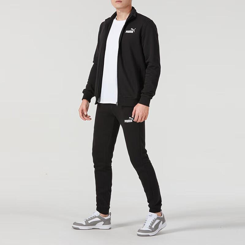 彪马(PUMA)套装男秋季新款户外两件套运动服跑步健身保暖休闲套装 680660-01/偏小一码