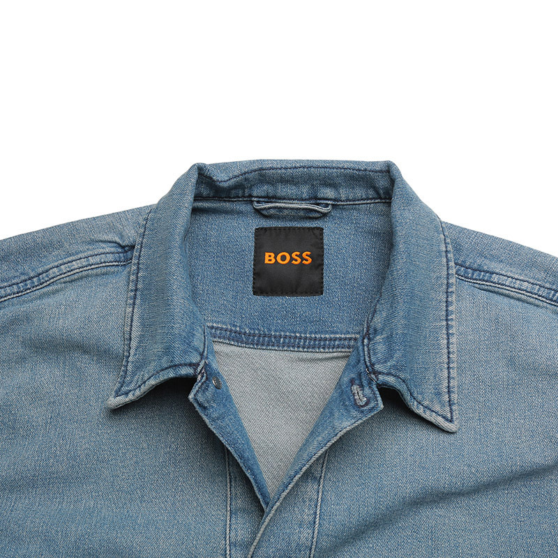 雨果博斯hugoboss男士棉质宽松版休闲牛仔外套50484252