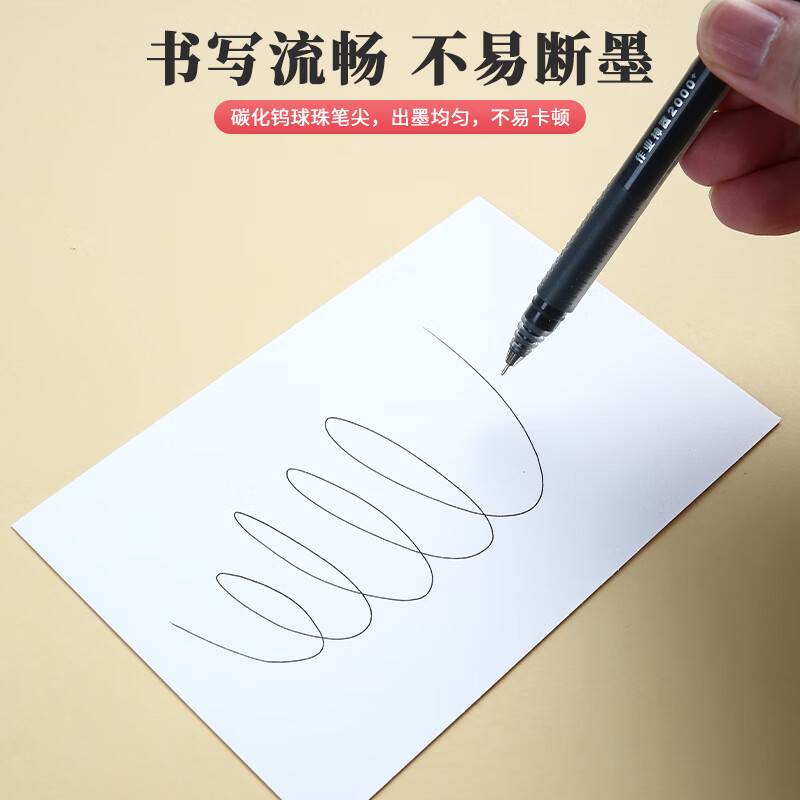 晨光M&G科技感中性笔MGK6608流畅书写极简设计防滑握感高清大图