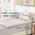 幼儿园蚕丝被子三件套春夏纯棉含芯儿童午睡婴儿小床品被褥六件套 1.35m（4.5英尺）床 棕粉小鹿六件套蚕丝被