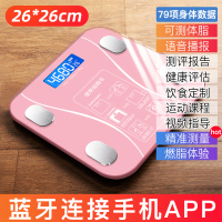 赛妙智能电子秤家用体脂秤高精准蓝牙连接79项身体数据人体秤小型充电测脂肪计电子称体重秤女