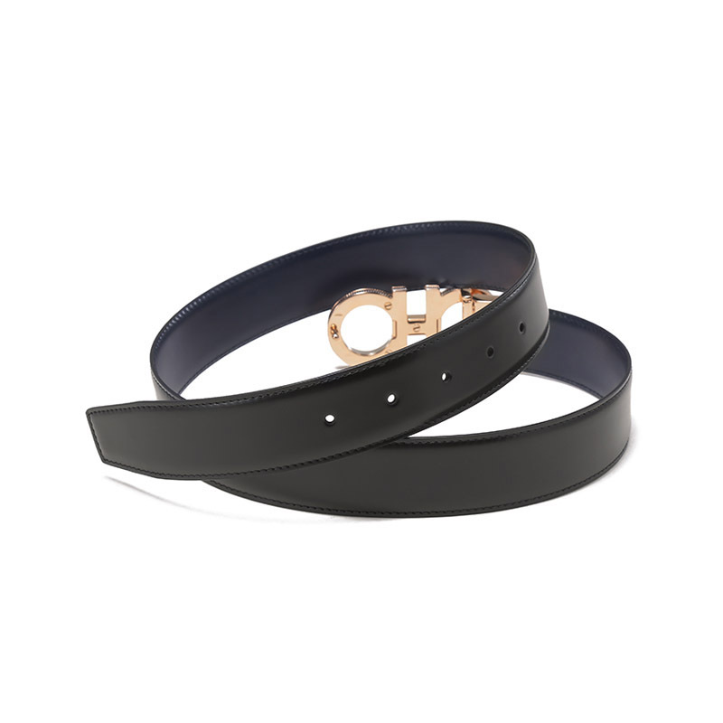 salvatoreferragamo菲拉格慕男士板扣式双面皮带腰带35cm67a166