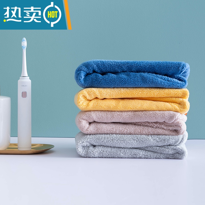 敬平干发帽女吸水速干洗头毛巾加厚浴帽擦长头发器可爱包头巾 粉色高清大图