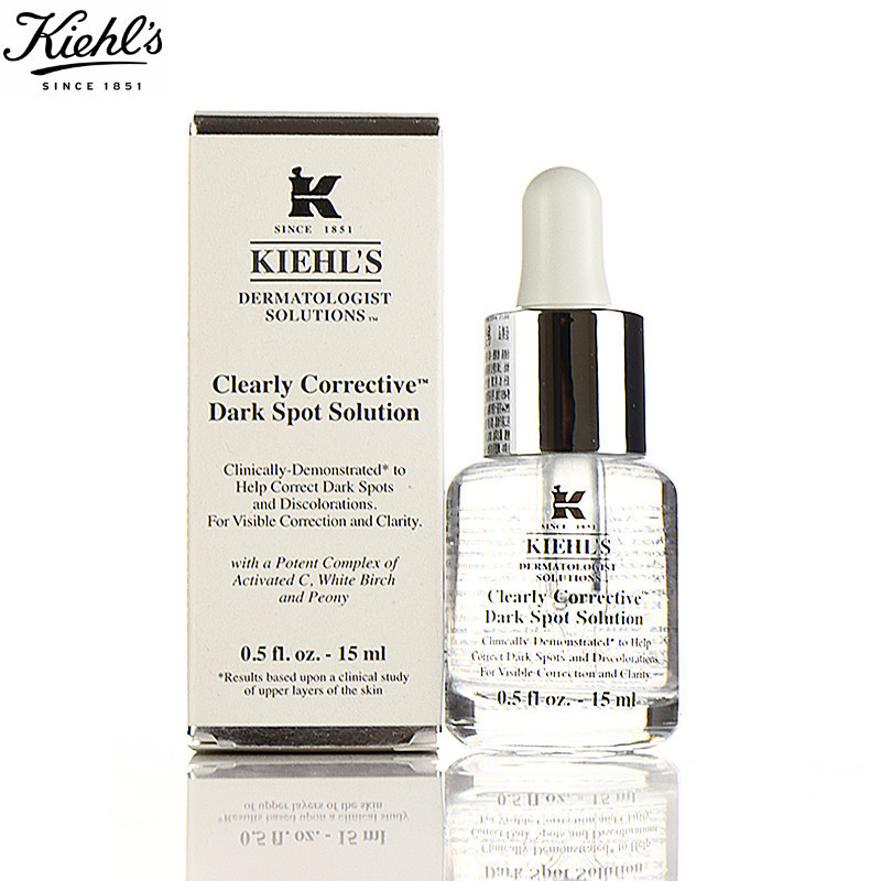 [自营]科颜氏 (Kiehl’s)新集焕白均衡亮肤淡斑精华液15ml 安白瓶玻色因淡化面部痘印提亮肤色保湿 中小样