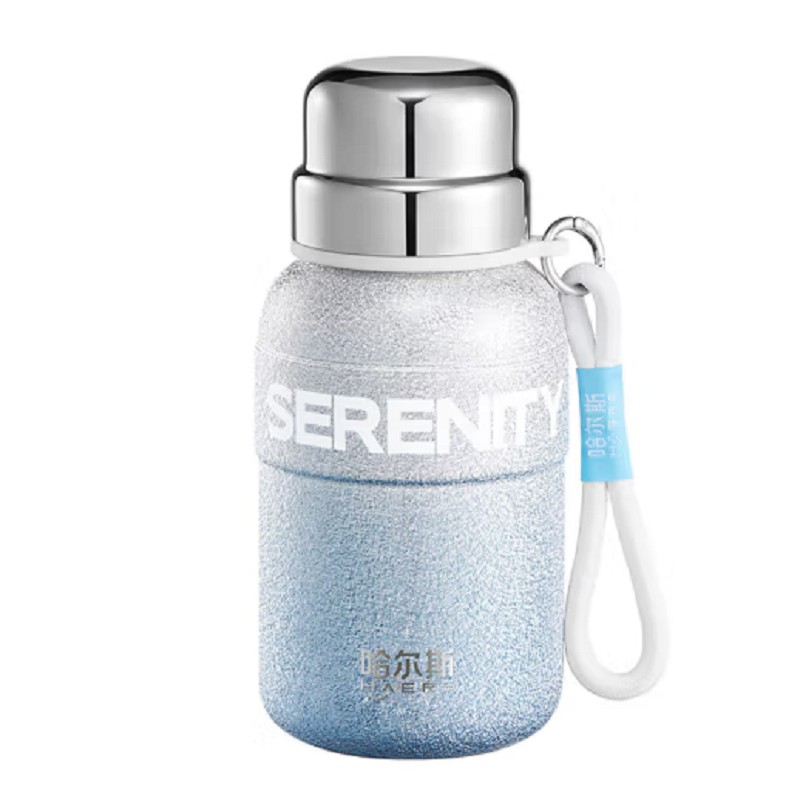 哈尔斯 星耀元气瓶保温杯男女户外便携大容量水杯 600ml HGB-600-001 静谧蓝高清大图