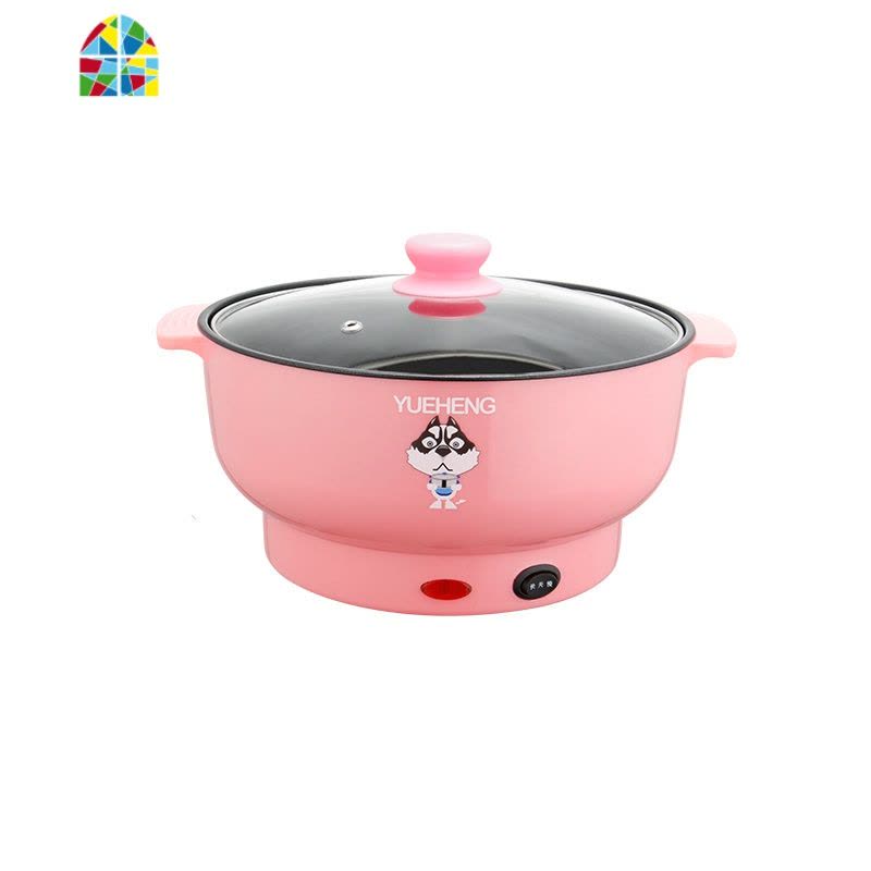 电炒饭锅多功能家用蒸煮一体锅不粘炒锅插电炒菜锅学生宿舍2人3-4 FENGHOU 28CM初恋粉收藏送礼4/6人图片