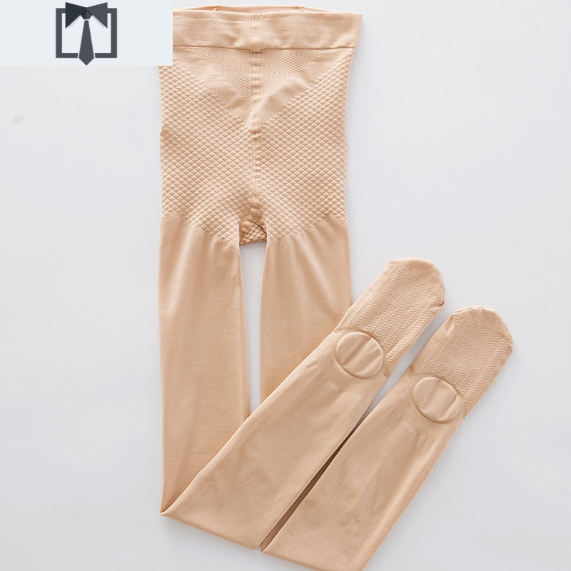 SUNTEK压力打底裤女春秋冬款加绒黑肉色高腰连裤袜瘦光腿打底袜丝袜中厚打底裤
