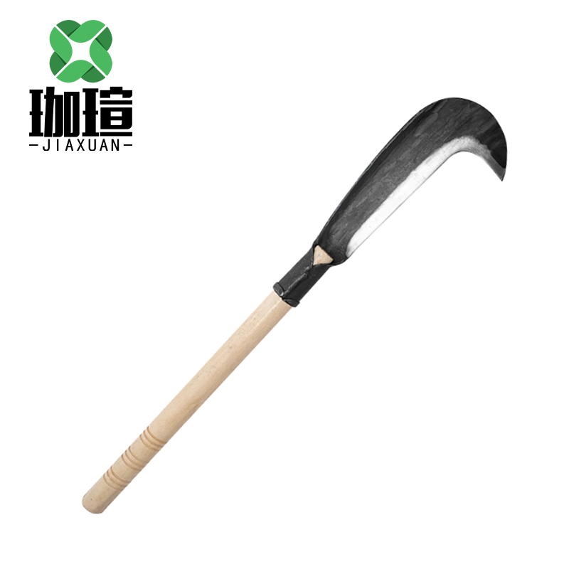 珈瑄 镰刀 农用割草开路镰刀除草割稻谷镰刀打麦打草镰刀 弯头 单位:把高清大图