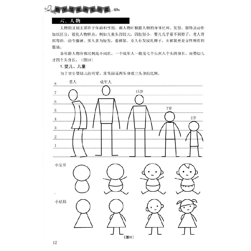 正版新书]幼儿师范院校公共课美术教程 教学简笔画(实用篇)化高清大图