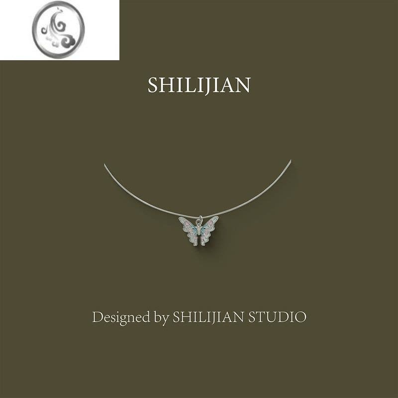 JiMi十里间[彩蝶]甜美浪漫蝴蝶项链百搭少女小众清新锁骨链图片
