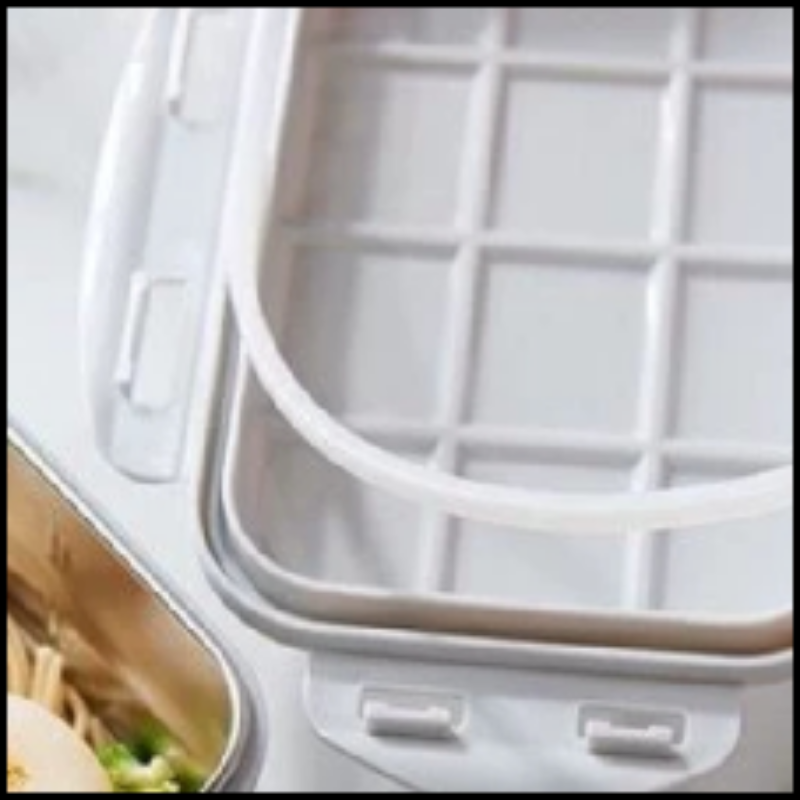 莱茵便携饭盒 HMD-8114 优质不锈钢+食品级pp