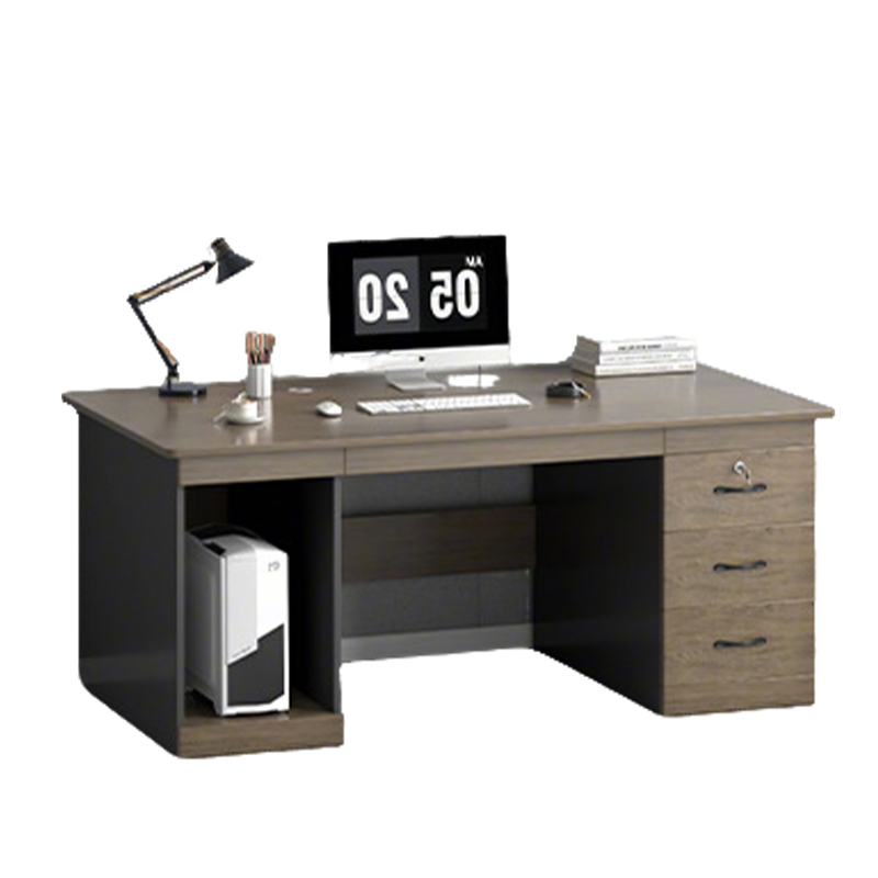 围达 电脑桌 三抽开放柜 张高清大图