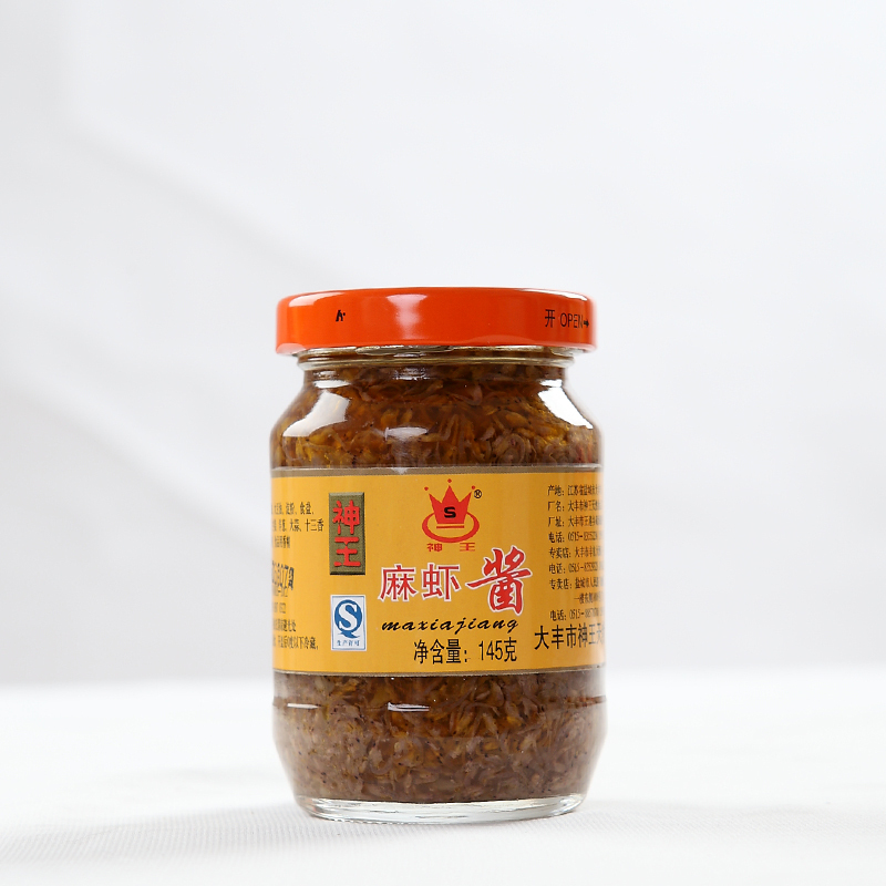 神王海鲜水产礼盒 麻虾酱礼盒145g*6瓶麻虾酱拌饭酱 限盐城市区销售 华东
