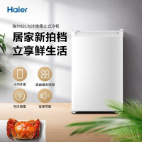 Haier/海尔立式侧开门冰柜家用82升一级能效抽屉式冷柜迷你冷家用小冰柜节能省电