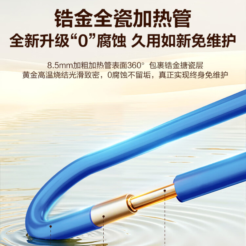 海尔(Haier)小厨宝厨房小型电热水器8升家用洗菜洗碗神器上出水2200W速热储水式热水器EC8FA高清大图