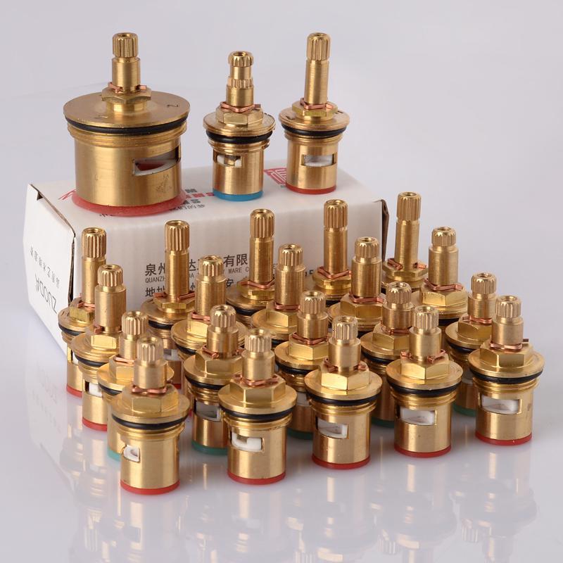 阀芯水龙头心三角阀快开陶瓷片特殊铜卫浴厨房面盆混合冷热水配件视频