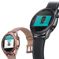 三星Galaxy Watch3 BT版 蓝牙电话智能手表 血氧检测+天气表盘+压力检测+移动支付 41mm 迷雾金