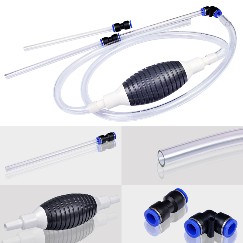 鱼缸换水器 手动可加长型吸便器鱼缸清洁工具大气囊虹吸管换水器高清大图