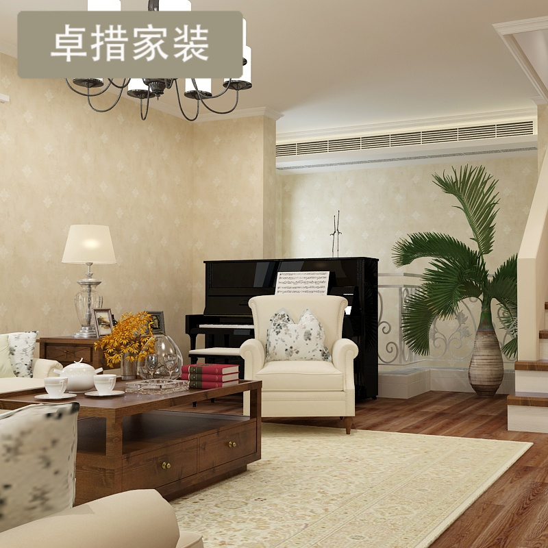 简约欧式经典小马士革壁纸 温馨卧室客厅高贵典雅墙纸包邮 U920