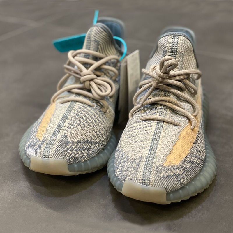 YEEZY椰子鞋男350真爆满天星莆田潮鞋正版秋季透气麻布奶油YEZI 满布奶油满天星 35