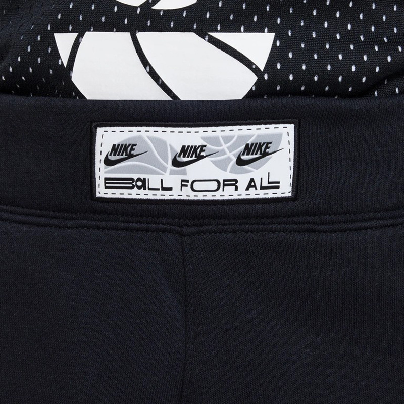 nike 童装 logo印花加绒运动裤 男童女童 黑色 dx5510-010