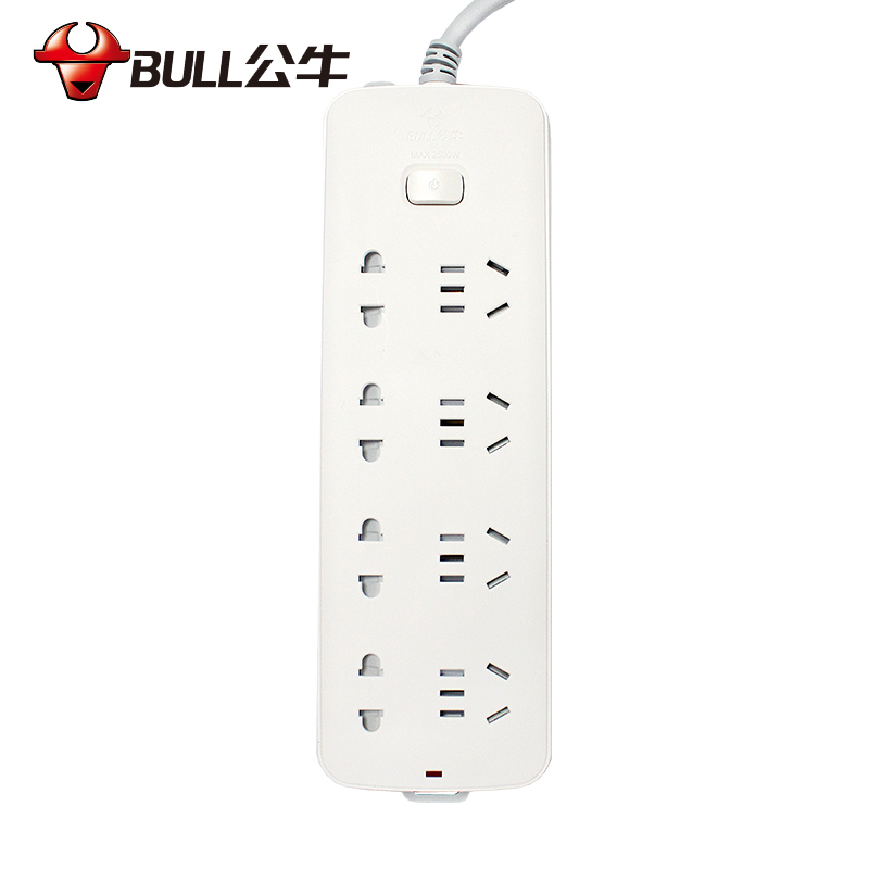 BULL公牛 S1440 新国标插座 插排 3m
