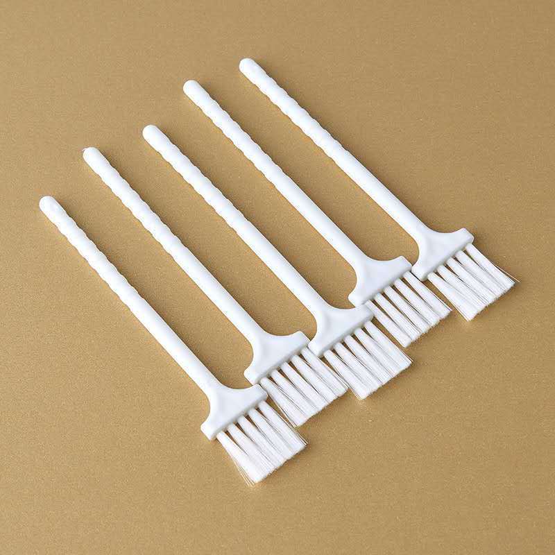 10个装小家电除尘刷硬毛豆浆机刷键盘刷小刷子长柄毛刷白把硬毛刷10个
