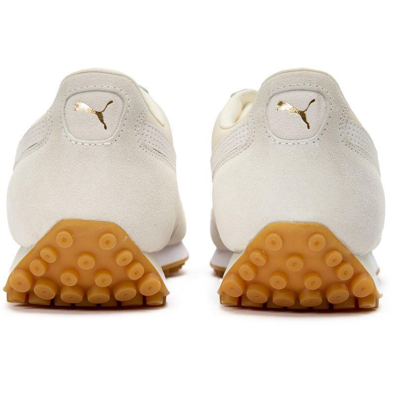 彪马(Puma)男款复古跑鞋舒适休闲运动鞋白色织物橡胶底 lace-up c