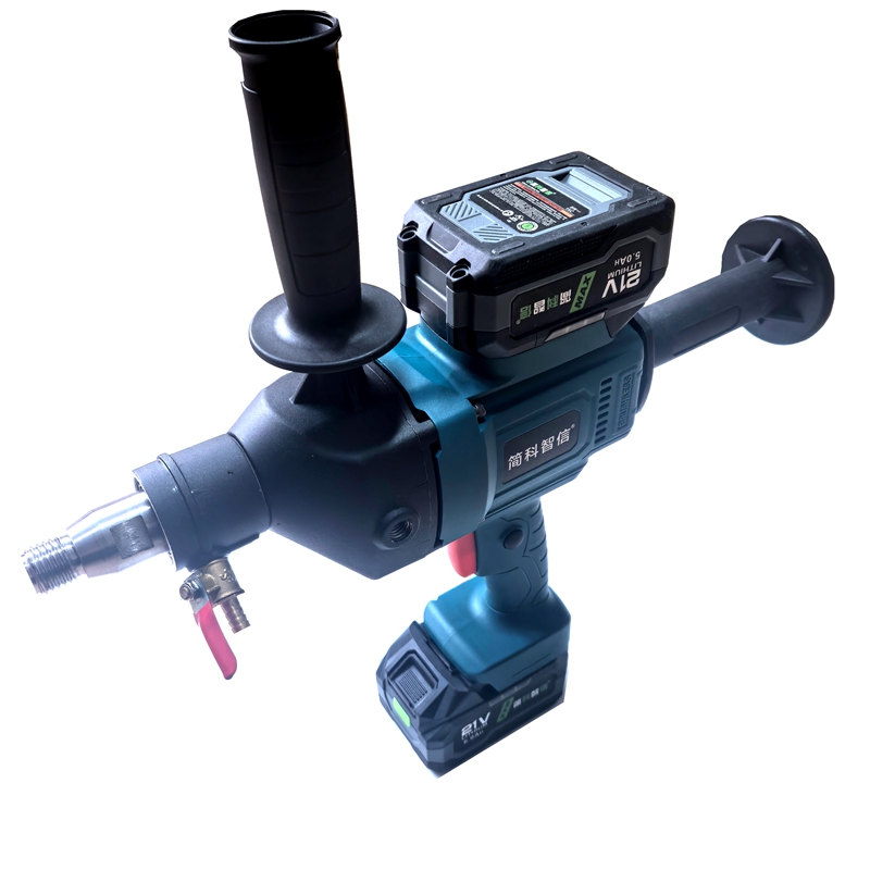 简科智信 锂电无刷水钻 JK6120 8.0Ah 两电一充 套高清大图