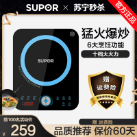 苏泊尔(SUPOR) IH02E9-210 电磁炉电磁炉家用智能电池炉灶火锅微晶面板触摸屏6大烹饪功能，十档大火力