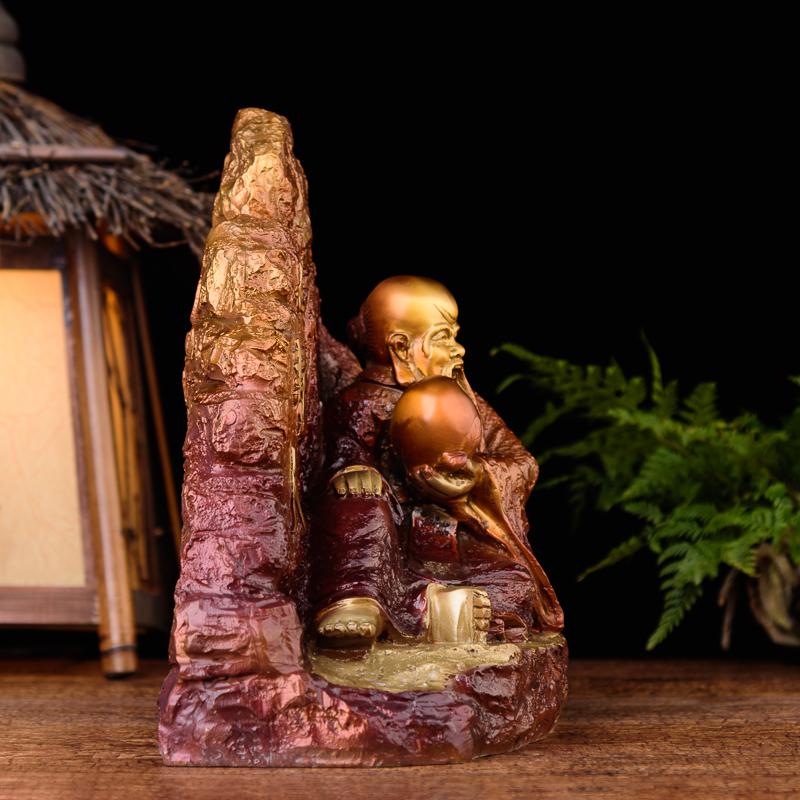 美帮汇寿星摆件 铜寿星公老寿星长寿人送长辈老人祝寿礼品装饰高清大图