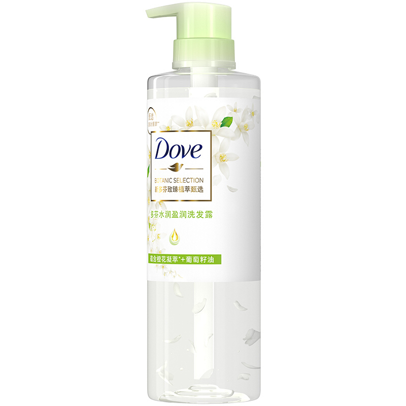 多芬(Dove)水润盈润润发洗发露 致臻植萃甄选洗发水 470ml 联合利华出品