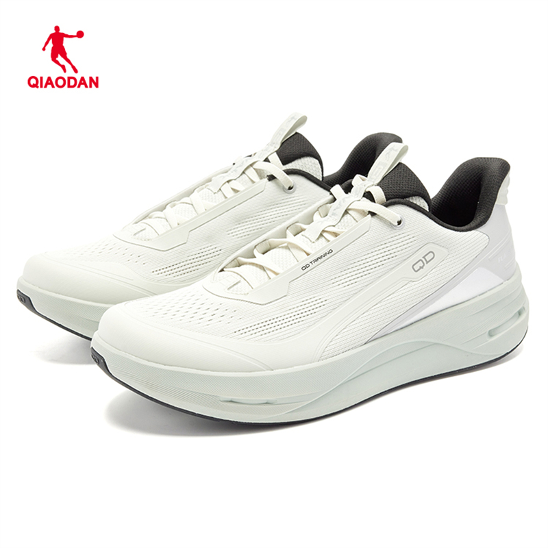 乔丹 跑步鞋男款2025夏季透气缓震户外软底综训运动鞋 QDE183253807皓月灰/芦灰绿高清大图