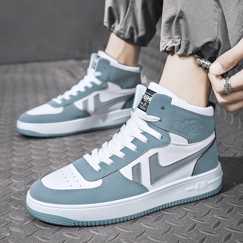 伊努特秋季韩版ins潮男鞋潮流运动鞋子男学生休闲高帮帆布板鞋小白潮