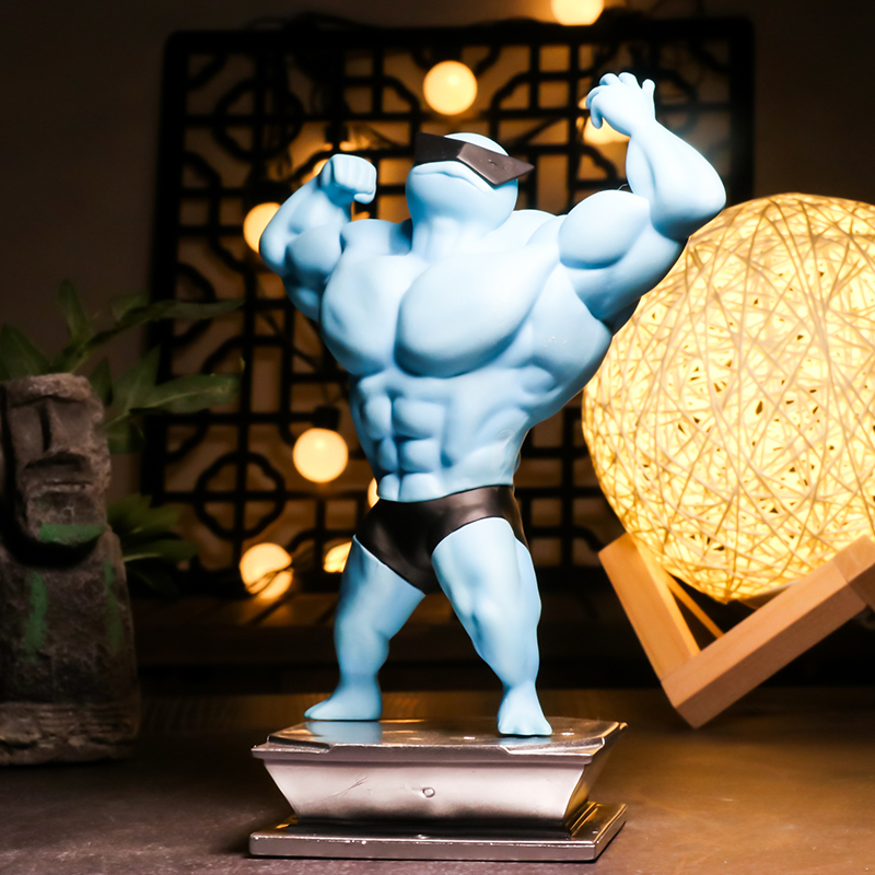 神奇宝贝肌肉猛男皮卡丘手办杰尼龟妙蛙种子小火龙可达鸭宠物精灵