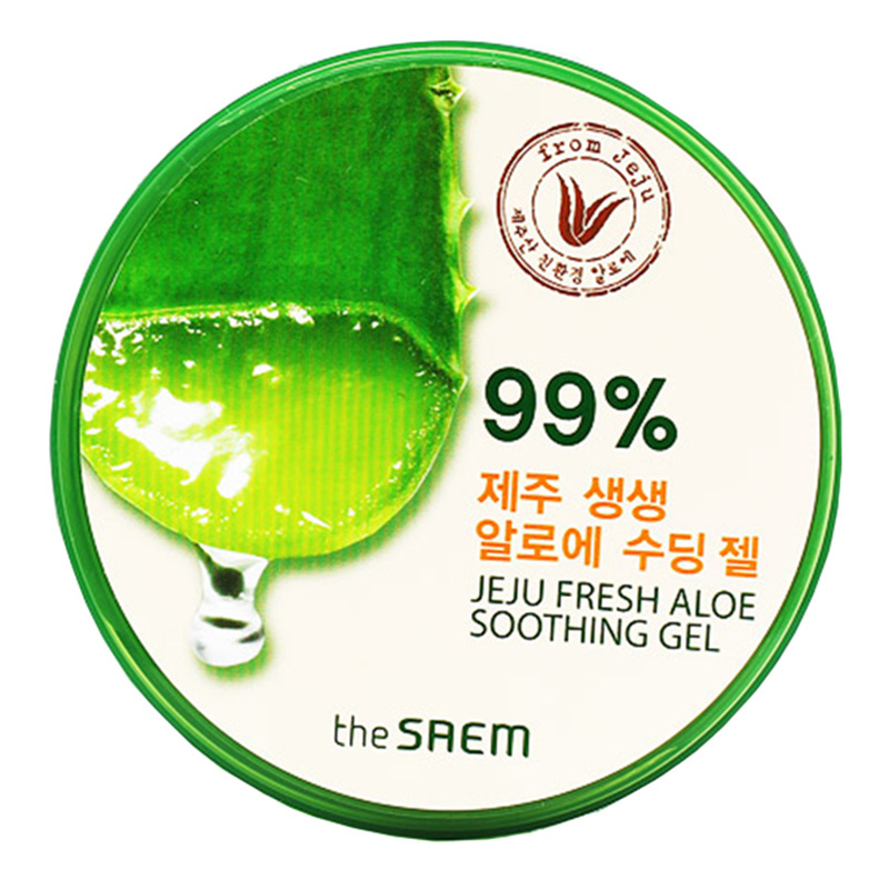 韩国 得鲜(the saem)济州岛鲜鲜芦荟胶300m l补水保湿 舒缓滋润 男女通用