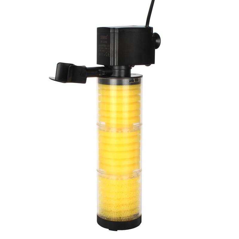 鱼缸过滤器三合一过滤器内置过滤器鱼缸水族箱过滤增氧泵高清大图