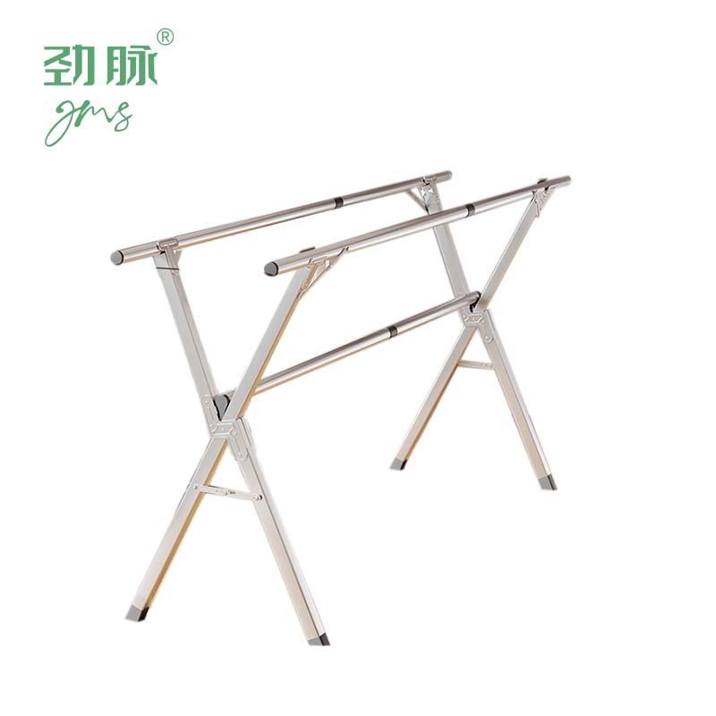 劲脉 折叠晾衣架 三杆方管2.4米加轮 个高清大图