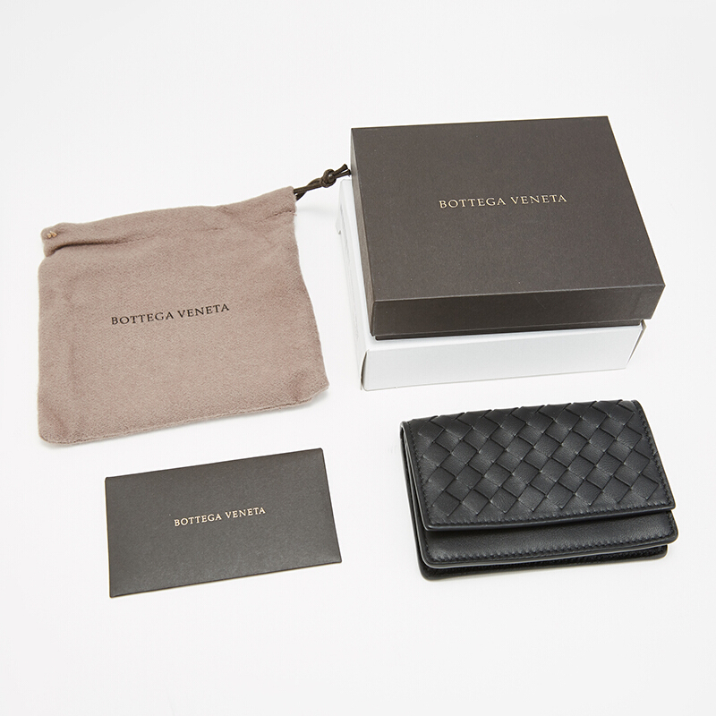 BOTTEGA VENETA 宝缇嘉 BV 男女同款编织短款钱包钱夹