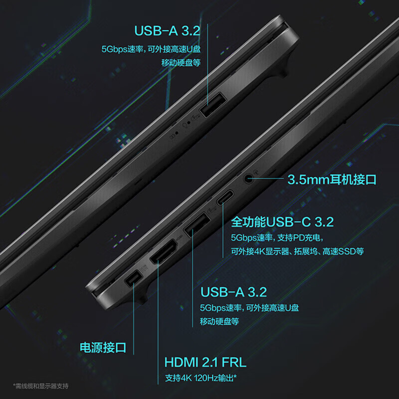 华硕(ASUS)无畏Pro16 酷睿版 16英寸AI轻薄笔记本电脑 酷睿Core9 270H 16GB内存 1TB固态 RTX5060 2.5K 黑高清大图