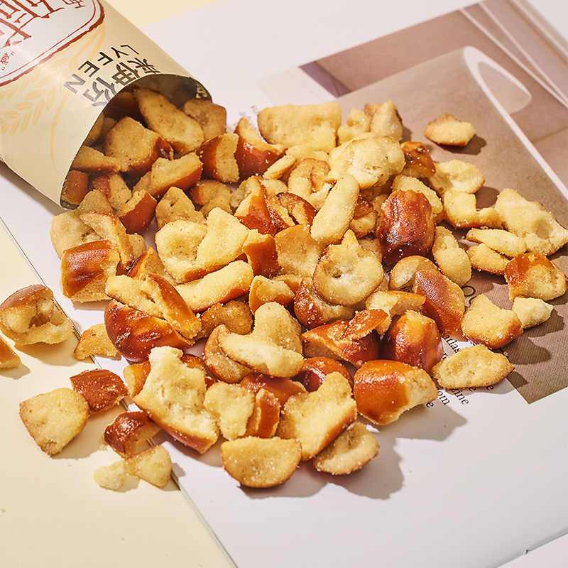 [满199减100]来伊份碱水面包丁(海盐焦糖味)35g面包干网红小吃休闲零食来一份高清大图