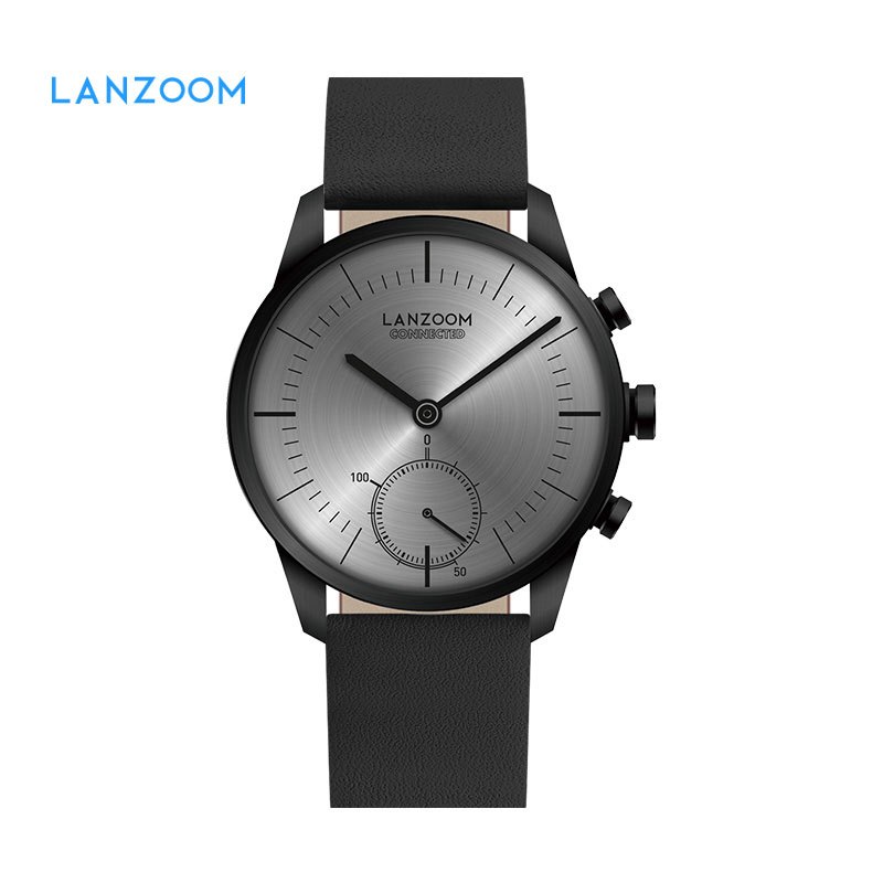 德国lanzoom智能手表男时尚腕表拍照运动多功能商务智能手表防水定位