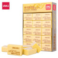 得力（deli）7534 30块/盒 橡皮 4B美术用 学生黄色铅笔用考试美术绘图橡皮 橡皮尺寸32*23*12