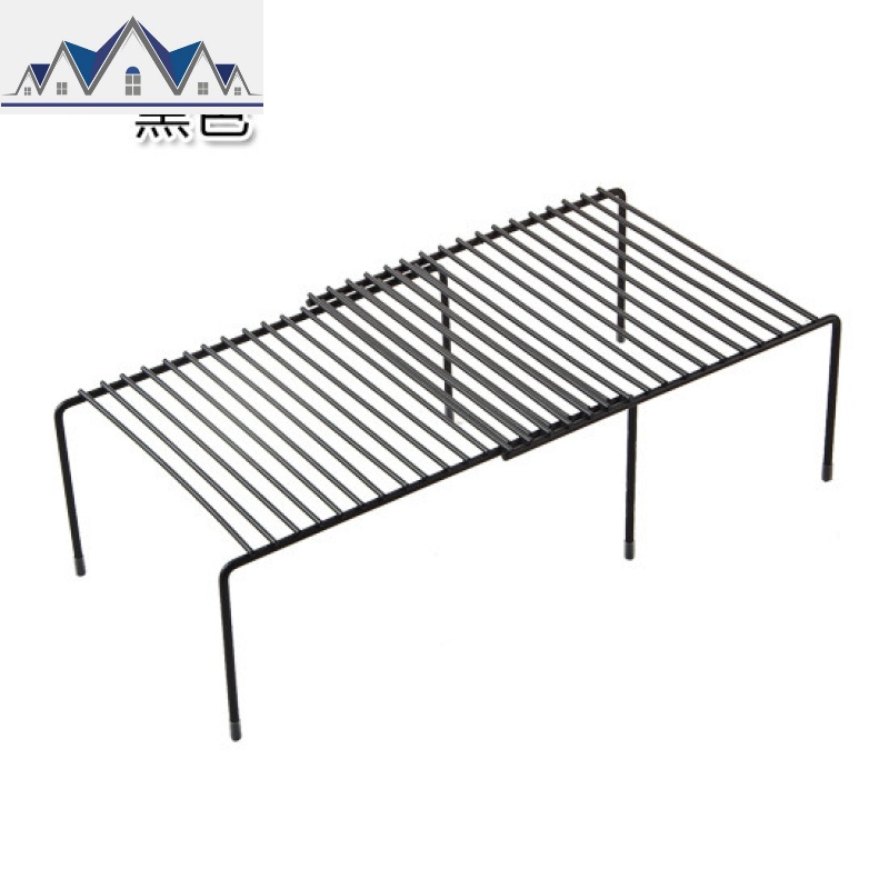 可伸缩铁艺厨房置物架橱柜碗碟架厨具沥水收纳架家用调味品架子_14_744高清大图