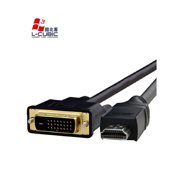 酷比客(L-CUBIC) 黑色 3M DVI转HDMI 转接线 LCCPECDVI2HDMI-3M (根)