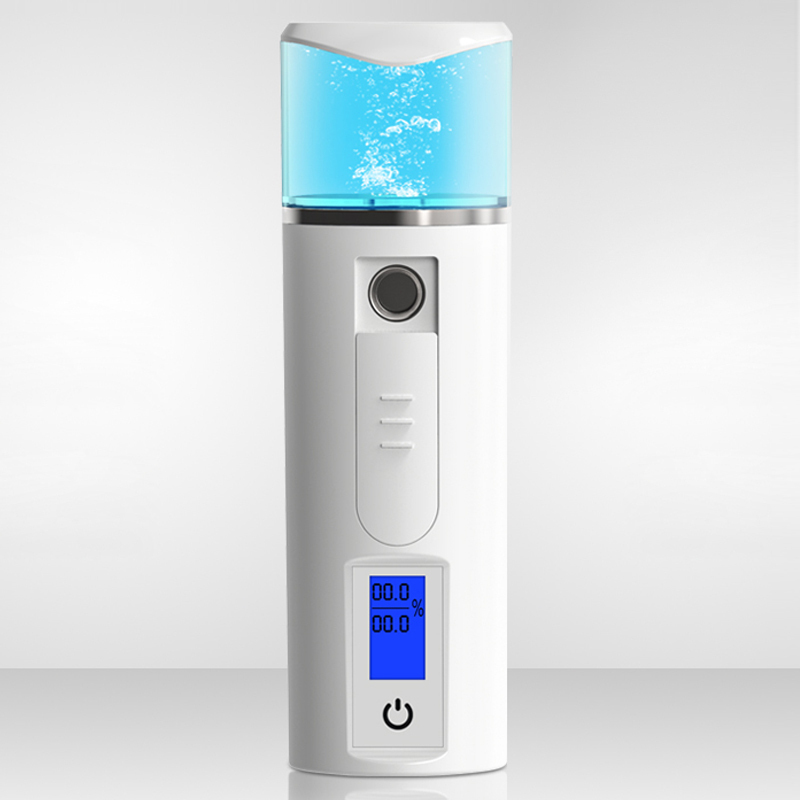 安尚纳米喷雾补水仪器测皮肤喷牛奶爽肤水充电式大冷式喷雾机喷雾器便携式脸部面部保湿蒸脸器美容仪加湿神器充电宝保湿补水加湿器