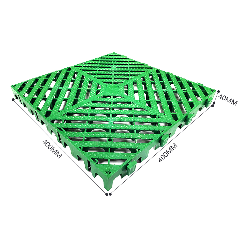 臻远 ZY3121315地格栅塑料拼接地板垫网格垫板 绿色高清大图
