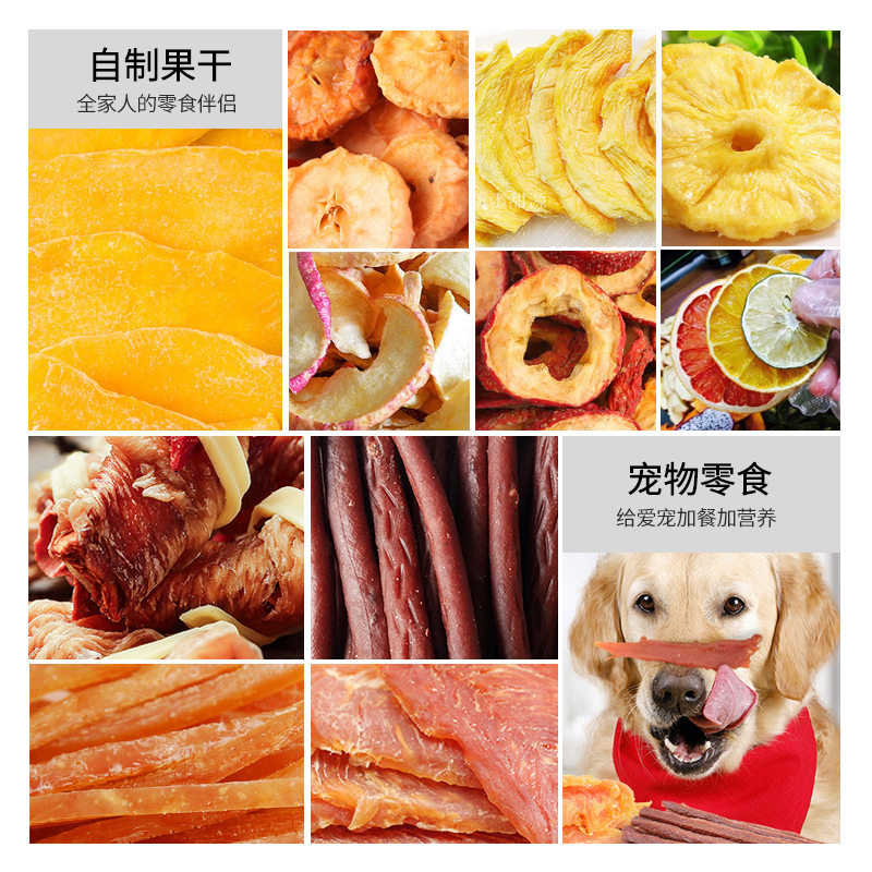 利仁(Liven)果蔬机GGJ-D450 微电脑式 6层干果机商用家用食品烘干机水果蔬菜宠物肉类食物脱水风干机涡流