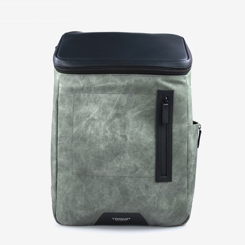 范克(VENQUE)Amsterdam商务极简风背包 深灰色高清大图